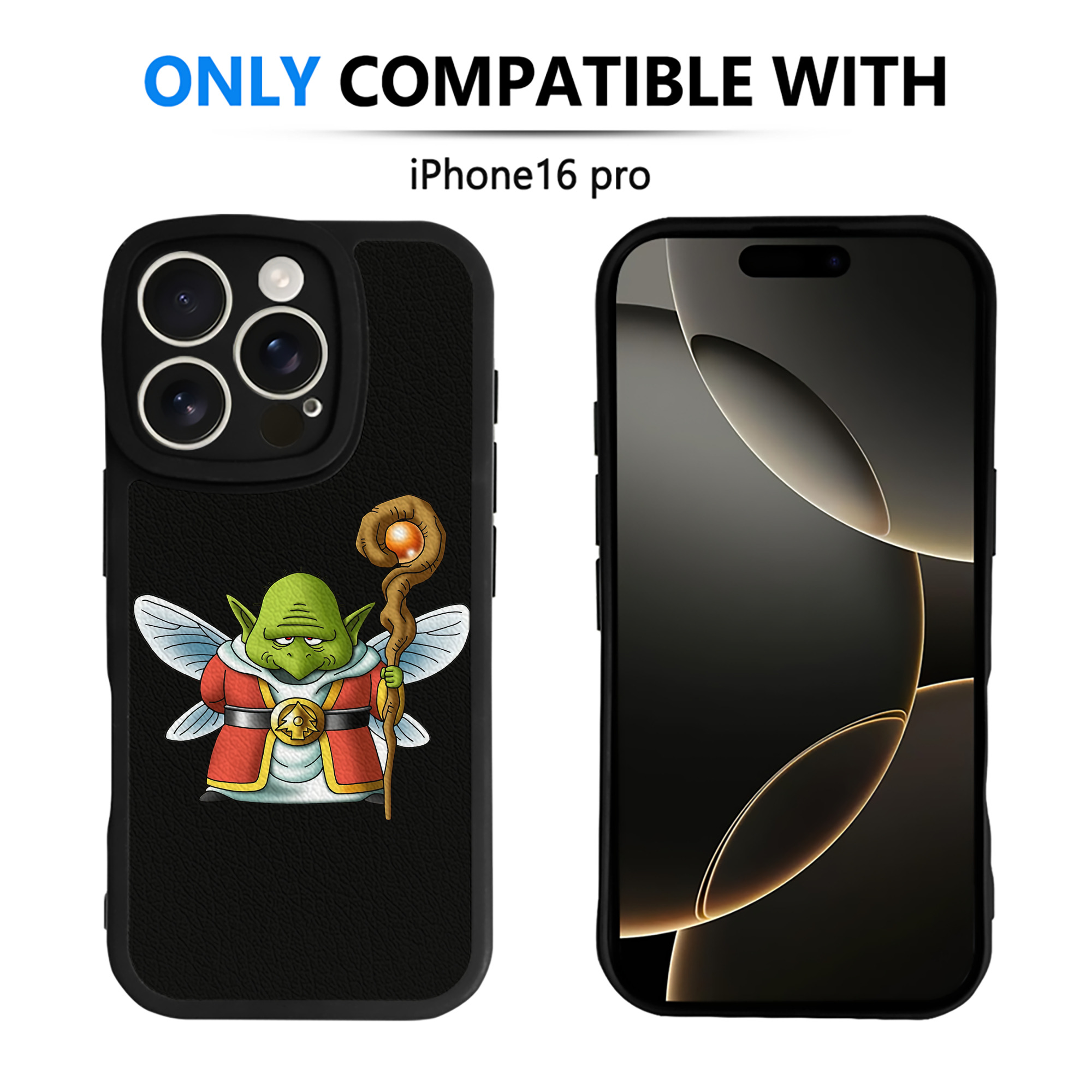 （画像用） ドラゴンクエスト Doragon Kuesuto Dragon Quest 【iPhone 16シリーズ対応】シリコンスマホケース（レザー調） 材質：シリコン